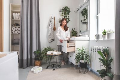 Master Bathroom Storage